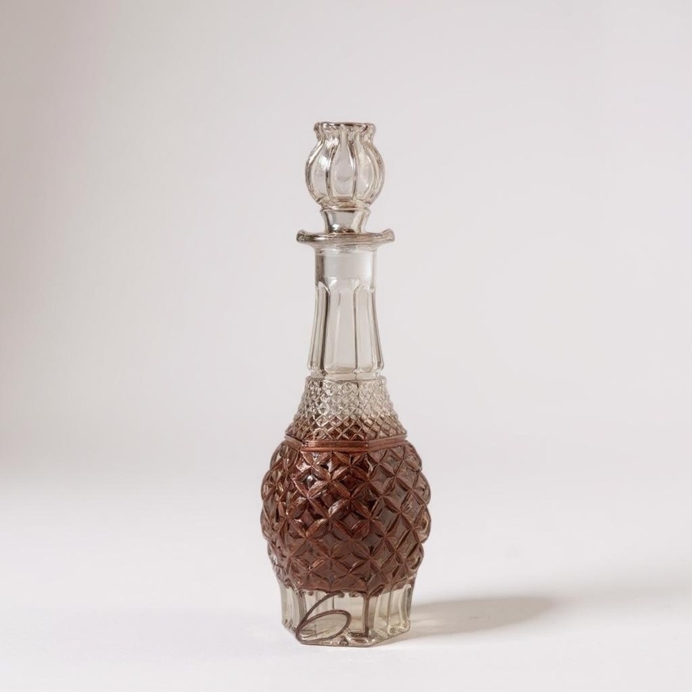 Anchor Hocking Wexford Decanter with Stopper, 32 oz, Vintage Barware #4532+Box